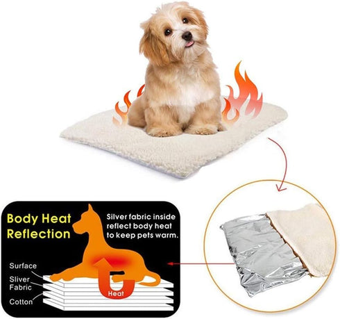 Self Heating Pet Pads, Pet Blanket for Cat/Dog, Self Warming Cushion Mat for Cats Dogs, Ecological Thermal Mat Blanket