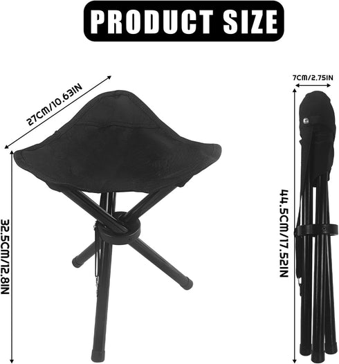 KKONHII Travel Folding Camping Stool, Outdoor Tripod Seat, Folding Camping Chairs,Fishing Chair for Camping Party