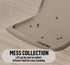 Dog Food Mat Beige, 24 * 15'' Silicone Pet Feeding Mat with Residue Collection Pocket, Waterproof