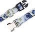 Girl Dog Collar, Cotton Pet Collar with Flowers Daisy and Rose Patterns, Adjustable Quick-Release Buckle for Small
