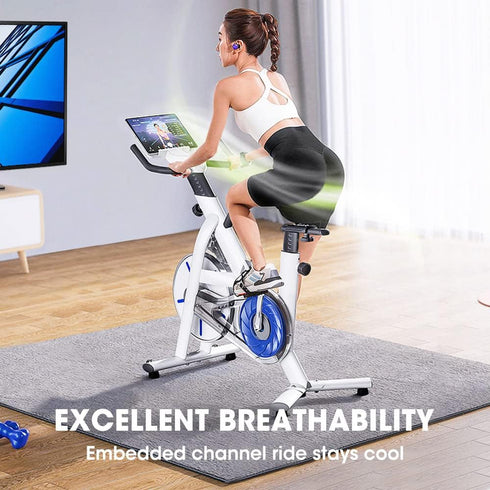 8.5-10in(Rain ANZOME Bike Seat Cushion, Wide Foam & Extra Soft Gel Exercise Bike Seat Cushion for Women Men Everyone