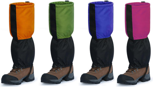 Unisex Waterproof Snowproof Outdoor Hiking Gaiters, Climbing Hunting Snow Legging Cover Wraps