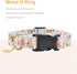 2 PCS Soft Cotton Dog Collar with Cute Flower, Adjustable for Girl Female Small Medium Large Dogs, M (13-18in), Flower-1