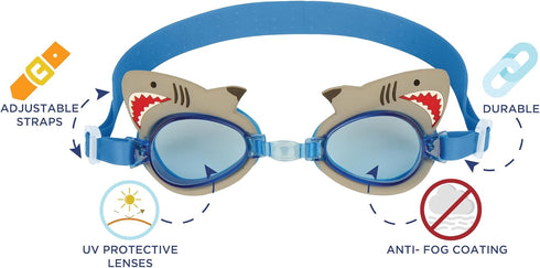 Stephen Joseph Swim Goggles in Pink Fish