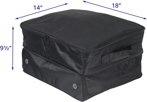 Trademark Innovations Golf Trunk Organizer for Car, Separate Golf Shoe Compartment