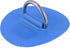 X AUTOHAUX 6pcs 6cm D Ring Patch PVC Stainless Steel Round Shape D Ring Pad for Surfboard Kayak Canoe