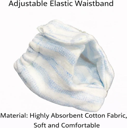HIHETE 3 6.3" 11" Squirrel Diapers, PCS Washable Strechable Small Pet Cloth Diapers, Highly Absorbent and Leak-Proof