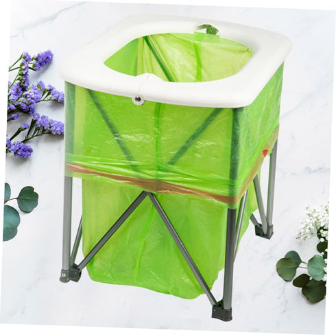 KOMBIUDA Folding Portable Outdoor Toilet Collapsible Camping Bathroom Sturdy Emergency Potty for Car Trips and Outdoor