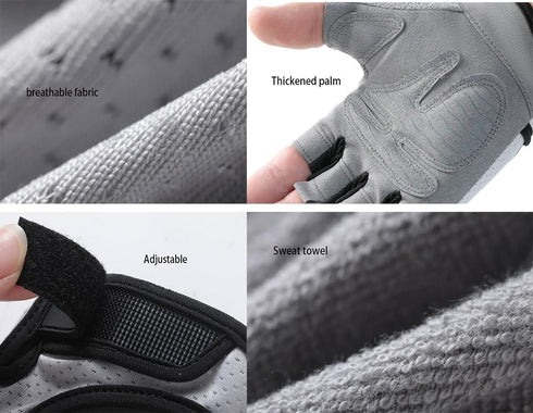 INOGIH Lightweight and Breathable Fingerless-Gym-Gloves for Women - Exercise-Crossfit-Training Gloves for Workout