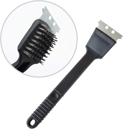 Stainless Steel Bird Droppings Cleaning Brush with Scraper, Birdcage Accessory for Parrot Pet Cage