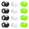 HINGTAI 12Pcs Marathon Running Bib Clips Number Holder Race Bib Fixing Fastener Clip