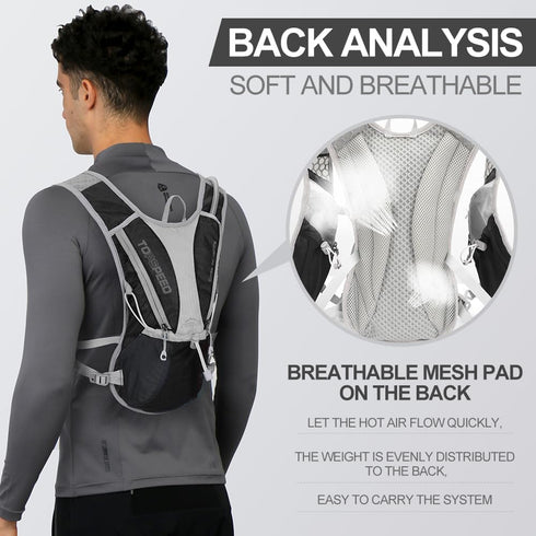 Hydration Pack Backpack, IX INOXTO Running Hydration Vest with 1.5L (50 oz) Water Bladder for Men Women