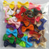 Chenkou Craft 40pcs Puppy Yorkie Dog Hair Bow, Pure Ribbon with Rubber Band, 40mm, Mix Colors, Pet Grooming Products
