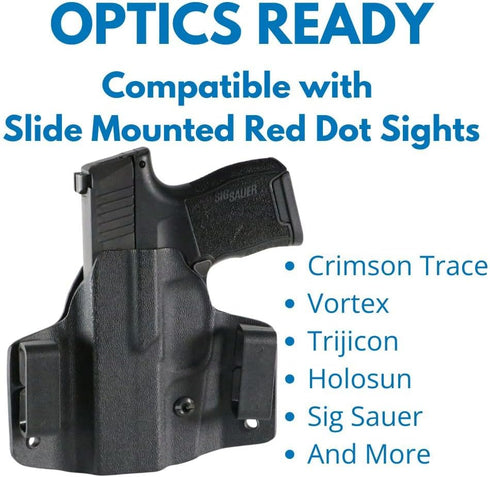 Weber Tactical Holster, Optics Ready OWB, USA Made, Adjustable Passive Retention for 9MM and .40