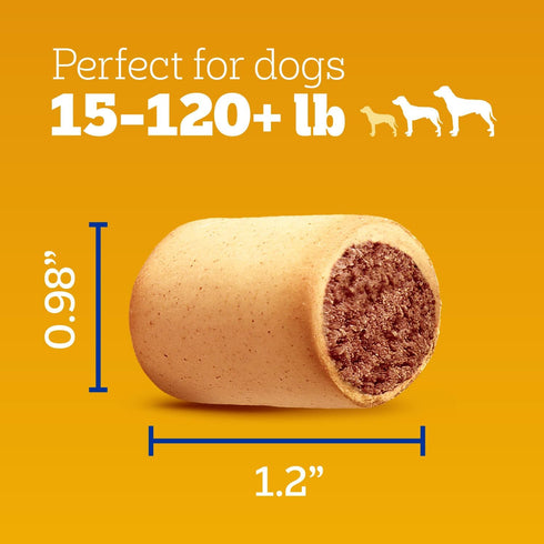 6 lb. (Pack 1) Pedigree Dry Dog Treats MarroBone, Real Beef Flavor, Bone Marrow Dog Treats, Bag