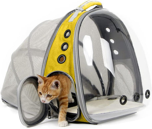 Backpack 12 lbs, Backpack Expandable Cat Carrier, Fit up to Space Capsule Astronaut Bubble Window Pet for Kitten