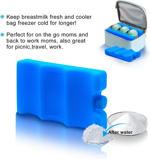 Packs Packs JMEXSUSS Reusable Ice for Cooler, Long Lasting Breastmilk Bottle Storage, Freezer Can Cooler for Lunch