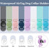 Waterproof Airtag Dog Collar Holder, Silicone Case for Apple AirTag, Anti-Lost Holder for Pet GPS Tracker (2 Pack, Pink