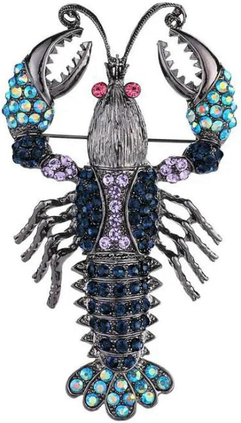 JPHHRP Woman's Lobster Marine Brooch Pin