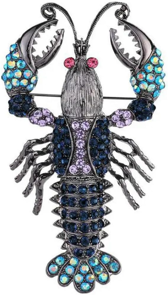 JPHHRP Woman's Lobster Marine Brooch Pin