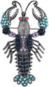 JPHHRP Woman's Lobster Marine Brooch Pin