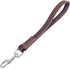 Leather Short Dog Lead, Heavy Duty Traffic Pet Leash with 360º Metal Hook for Large Medium Dogs