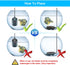 Small 100W Mini Aquarium Heater, Submersible with LED Temperature Display