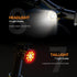 Victagen Bike Lights Kit - 9LED Bike Headlights with High & Low Beams, Waterproof for Night Riding