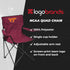 NCAA Portable Quad Chair - Folding Tailgate Chair with Cup Holder