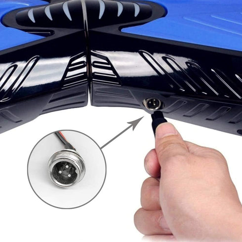 GLDYTIMES Hoverboard Charging Port Replacement (3 Prong) for Smart Self-Balancing Scooter, Swegway, Swagtron, Swagboard
