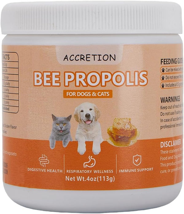 Accretion Bee Propolis for Dogs and Cats, 4oz, Dental Defense & Respiratory Health,