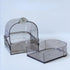 Bird Bath Cage, Cleaning Pet Supplies Cockatiel Bird Clear Bathtub with Bottom Drawer for Little Birds