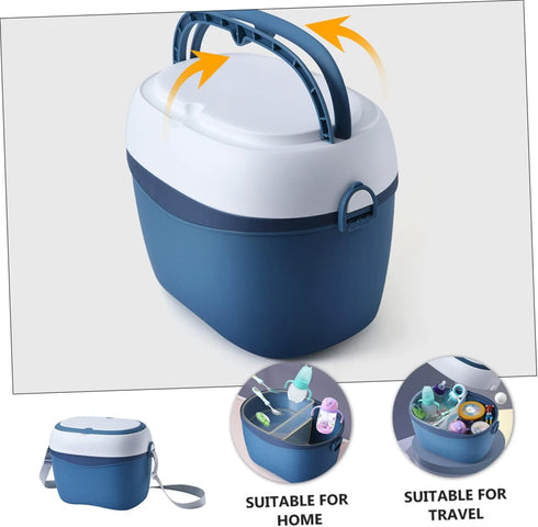 1Pc Portable Bottle Storage Case Durable Organizer for Products Material for Milk Bottles and Tableware with Dustproof