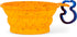 The Dodo Collapsible Dog Bowl, Yellow; Travel Dog Bowl That Folds Flat with Carabiner for Easy Storage