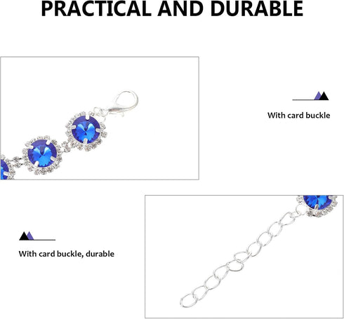 PRETYZOOM Pet Necklace - Rhinestone Dog Collar for Small Dogs, Wedding Collar for Puppies and Kittens