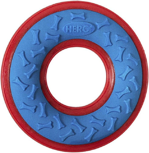 Hero Outer Armor Fetch Ring Dog Toy - Floats & Squeaks, Blue