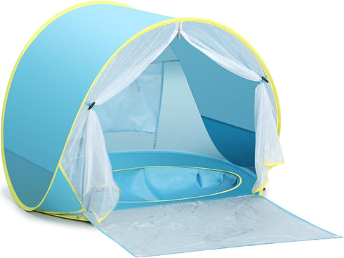 Baby Beach Tent, Pop Up Play Tent for Infants, UV Protection Sun