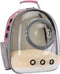 Bubble Cat Carrier Backpack - Transparent Pet Carrier for Small Puppy and Bunny (Backpack, Pink)