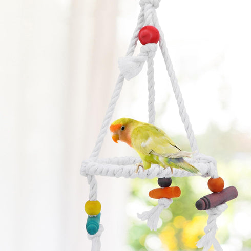Hypeety Pet Bird Parrot Swing - Hanging Hammock for Parakeets, Budgies, Conures & Quaker Parrots