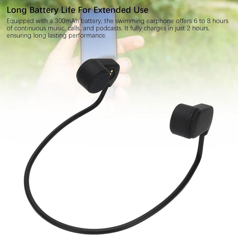 Swimming 5.0 IPX8 MP3 XUMIUZIY Headphone, Bluetooth Bone Conduction Rain Proof Underwater Sport Earphone, Lightweight