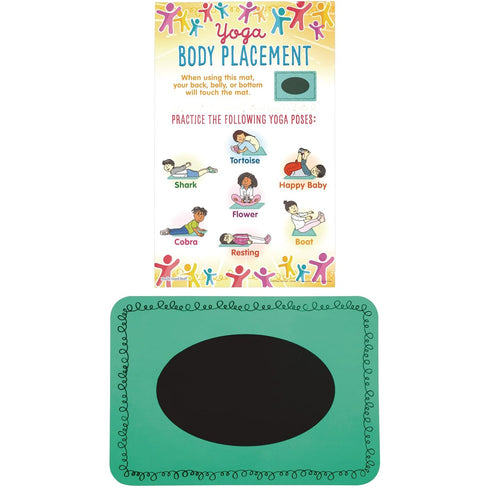 Really Good Stuff Mini Yoga Mats and Poster Set