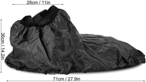 Waterproof Kayak Skirt Cover, Adjustable Nylon Spray Skirt, Waterproof Cover for Water Sports Accessory, Gray