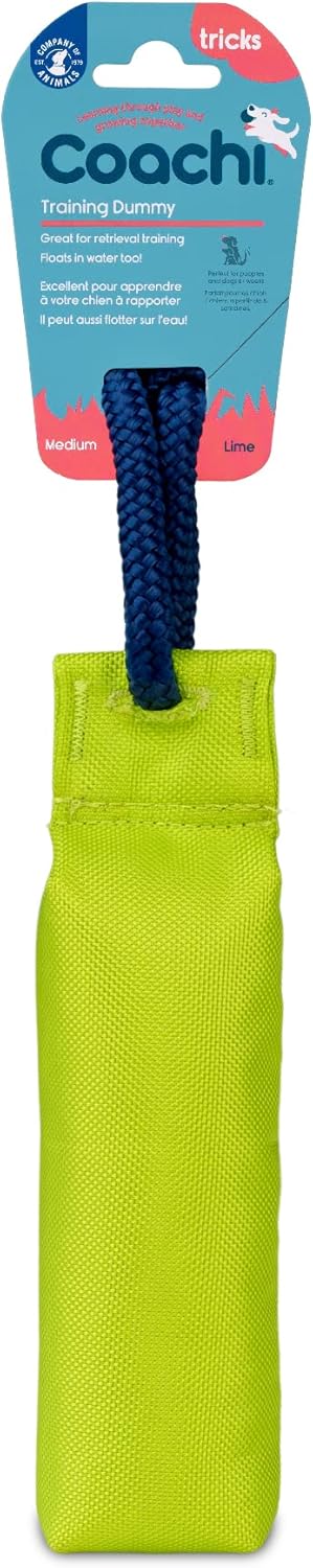 Coachi Canvas Training Dummy, Floats, Long Distance Throwing, Classic Retrieval Toy for Medium Dogs and Puppies