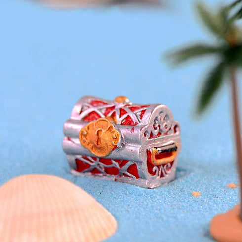 POPETPOP 4pcs Treasure Chest Ornament for Aquarium Fish Tank Home