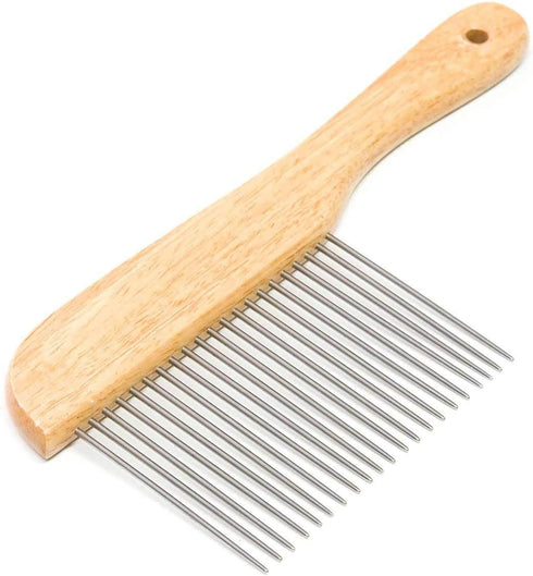 Ryan's Pet Supplies Paw Brothers Poodle Comb Brush for Dogs, Professional Grade, Dematting Comb