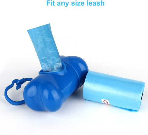 Depets Dog Poop Bag, Extra Thick Leak-Proof Waste Bags with Dispenser, 11.8 × 8.7 in, Blue, 160 Count