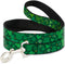 Buckle-Down Pet Leash - 4 Feet Long - St. Patrick's Day Mickey Collage Greens - 1/2" Wide