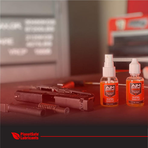 1 oz PlanetSafe Lubricants High-Performance CLP Gun Cleaning Oil and Lubricant - Two Gun Oil & Grease - Advanced CLP