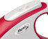 Flexi New Comfort Tape Retractable Dog Leash, Grey & Red, Large, 5m for Dogs up to 60kgs/132lbs