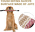 Dog Tug Toy, Jute Bite Pillow for Training, Best for Tug of War, Interactive Play for Small and Medium Dogs (Striped, 2